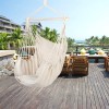 Hammock Chair Swing Hanging Rope Net Chair Porch Patio with