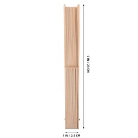 NUOBESTY Wooden Fan Bones FoldableFan Frame for DIY Fan Making Kit