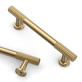 Asidrama 10 Pack 3.75 Inch(96mm) Champagne Bronze Cabinet pulls Kitchen Cabinet Handles, Cabinet Pulls Kitchen Cabinet Hardware for Cupboard Drawer Pulls