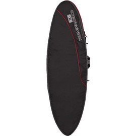 Ocean & Earth Aircon Black/Red/Grey Fish Surfboard Bag - Fits 1 Board - 24.5" x 6'