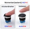 JIQI 22 mm Momentary Waterproof Pressure Switch 12 V to