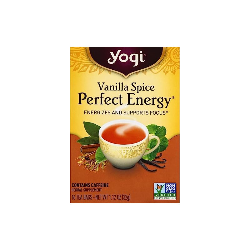 Yogi Tea, Vanilla Spice Perfect Energy, 16 Count, Packaging May