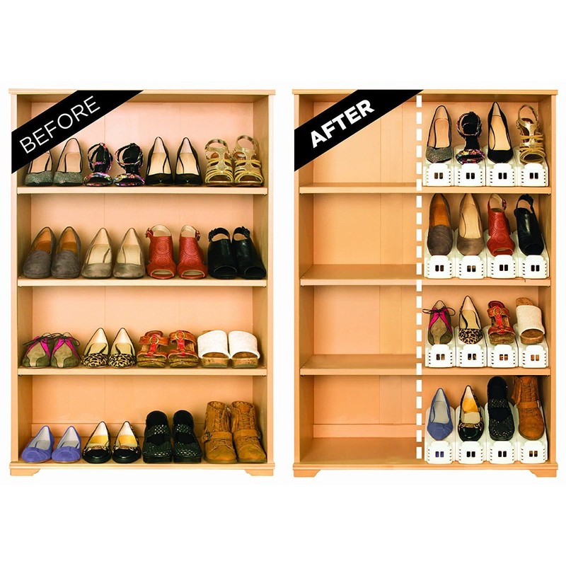 Shoe Slotz 6-Pack Space-Saving Storage Units in Ivory | As