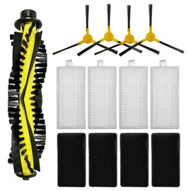 iDMRURvm 4 side brushes, 1 roller brush, 4 filters for Tesvor X500/X500 Pro/M1 T8 S6/Neatsvor X500/600 Pro