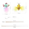 SONGWAY Cat Toy, Cute Fish and Honeybee, Set of 4