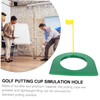 Totority 2pcs Practice Putting Cup Random Flag Lightweight Golf Training