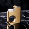 HOCERAA Creative Ring Buckle Lighter, Metal Grinding Wheel, Retro Open