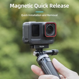 TELESIN° Quick Release Magnetic Adapter Mount for Insta360 Ace/Ace Pro with Adapter Connection for Insta 360 Ace/Ace Pro, Magnetic Adapter Mount with Two Claws Accessories