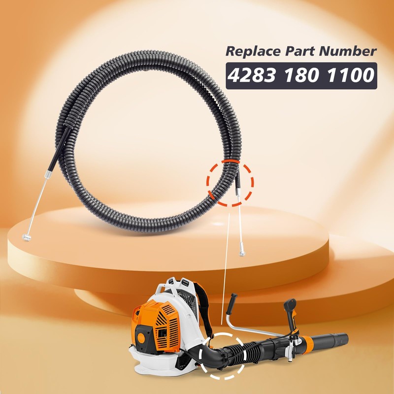 Mhrxusd 4283 180 1100 Throttle Control Cable Replacement for Stihl