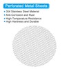 PATIKIL 2.4" Diameter 304 Stainless Steel Perforated Sheet, 4 Pcs