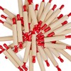Group of 48 Red Handled Wood Craft Rolling Pins for