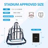 Paxiland Clear Bag for Stadium Events 12x6x12, Transparent Tote Bag