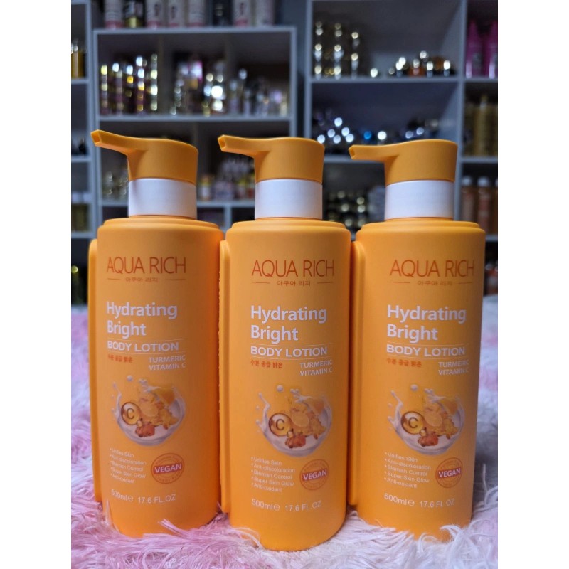 1X Aqua Rice Hydrating Bright Body Lotion Turmeric & Vitamin