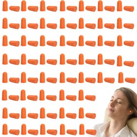 100 PCS Ohrstöpsel zum Schlafen, Ohrenstöpsel für die Nacht, Gehörschutzstöpsel für Partys, Events und Freizeit (50 Paare Orange) Geräuschdämmung
