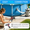 Pool Hose Connector with Shut-Off Valve, 1.5"to 1.5" T-Joint