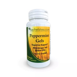 Rachel's Tea Peppermint Gels for Upper and Lower Belly Bloat Relief and Gas Relief