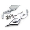 SMT-CHROME Billet Skull Blade Mirror Compatible With Harley Electra Heritage
