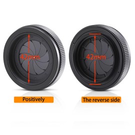 Adjustable Iris Aperture Diaphragm M42 to M42 Iris Aperture Diaphragm Adapter Optical Diaphragm 1.5-29mm Lens Module Adapter Ring