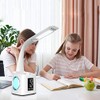 Wanjiaone Schreibtischlampe Kinder LED, Tischlampe 10W Touch Dimmbar, Nachttischlampe Tischleuchte