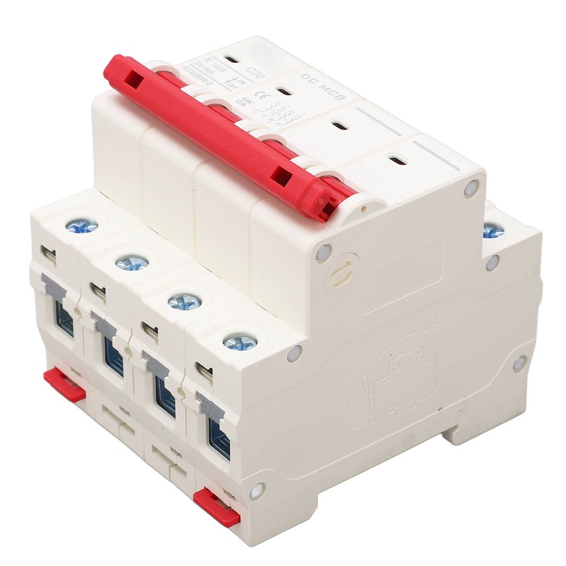 4P Miniature Circuit Breaker DIN Rail Mounting Overload Protection Switch