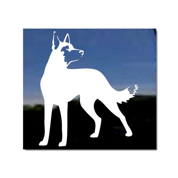 Belgian Malinois Dog Vinyl Window Auto Decal Sticker