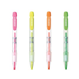 Kutsuwa PA020-4SKU HiLiNE Neon Pits 4 Color Set Fluorescent Pink Yellow Orange Green