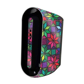 MightySkins Glossy Glitter Skin Compatible with Alienware Aurora R11 Gaming Desktop - Stained Glass Window | Protective High-Gloss Glitter Finish | Easy to Apply and Change Style | Made in The USA