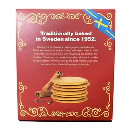 Nyaker Swedish Gingersnap Cookies Twin Sleeve, 10.6-ounces (Pack of 3: 31.8 ounces total)