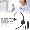 USB Business Headset ENC Noise Cancelling Single Sided Wired PC