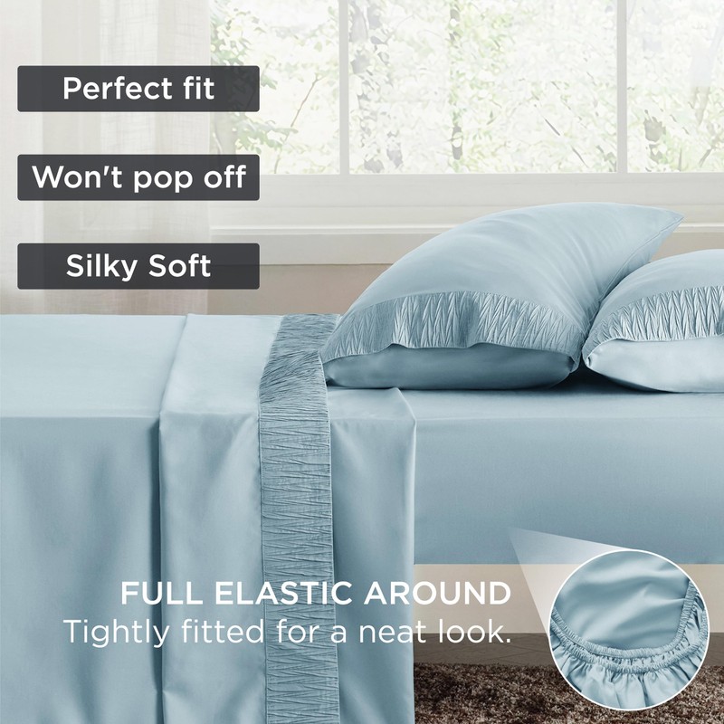 Bedsure Queen Sheet Set - 4 Pieces Soft Queen Size