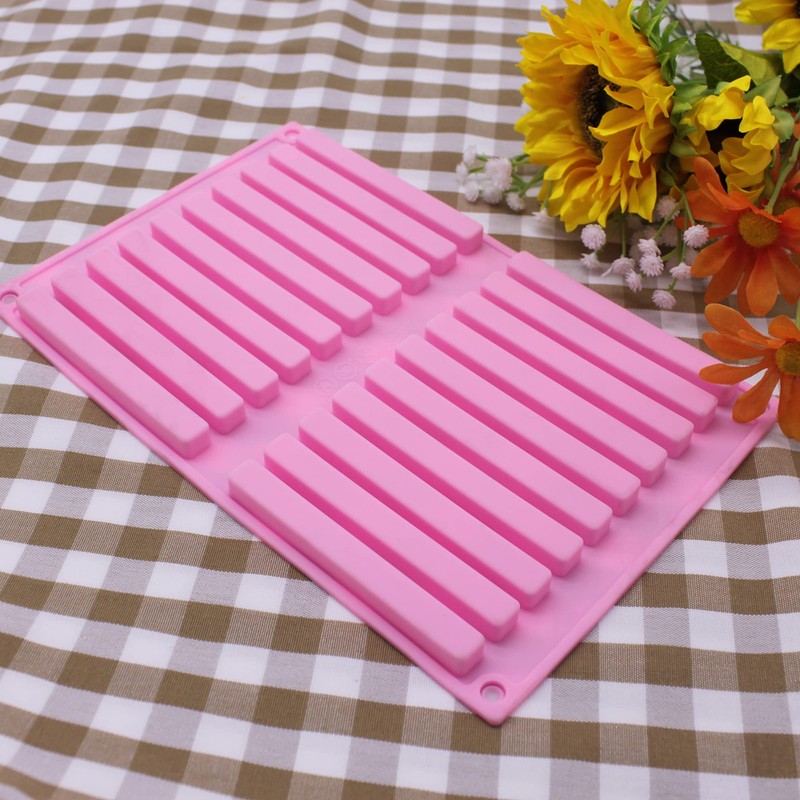 X-Haibei 20 Bars 10cm Length Strips Biscuit Chocolate Sticks Cookies