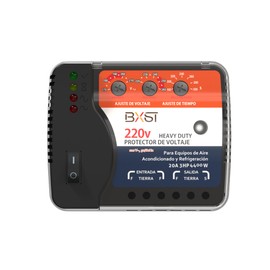 BXST Wiring Voltage and Brownout Surge Protector for Refrigerator TV 4400W Appliance AIR Conditioning Inverter Mini Split Adjustable Over/Under and Delay Time Voltage 120v 220V 140J (Black (220V))