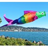 Madrona Brands Rainbow Fish Windsock | Durable Outdoor Hanging Decoration