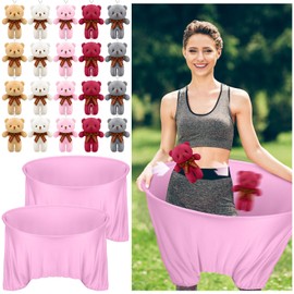 VioraWhite 22 Pcs Funny Baby Shower Diapers Games Activities Fun Bridal Shower Games How Many Plushies Can You Catch in Your Big Diaper Gender Reveal for Boys Girls Adults(Pink)