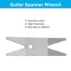 Piutouyar Silver Guitar Spanner Wrench, Stainless Steel Guitar Bass Spanner