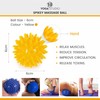 Yoga Studio Spikey Massage Ball – Yellow, 6cm Stress Ball