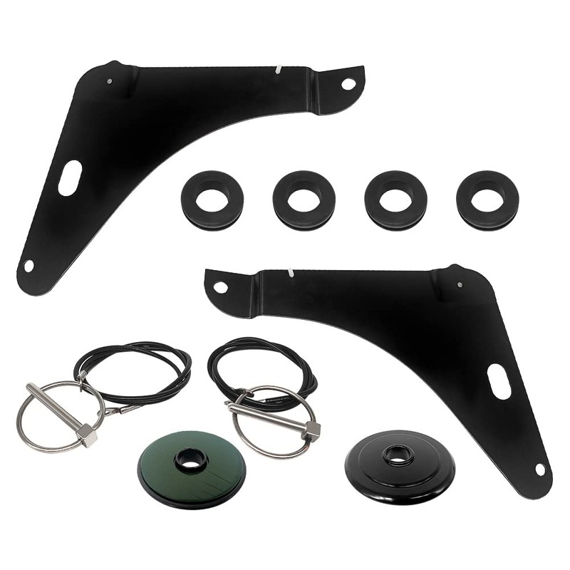 MADAT Hood Pin Kit Fit for Dodge Challenger 2008-2016 Stainless