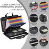 ZOOPIP Fireproof File Organizer,Fireproof Document Box with Lock,Large 13 Pocket
