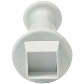 PME MS159 Square Plunger Cutter, Medium Size, 10 mm, White
