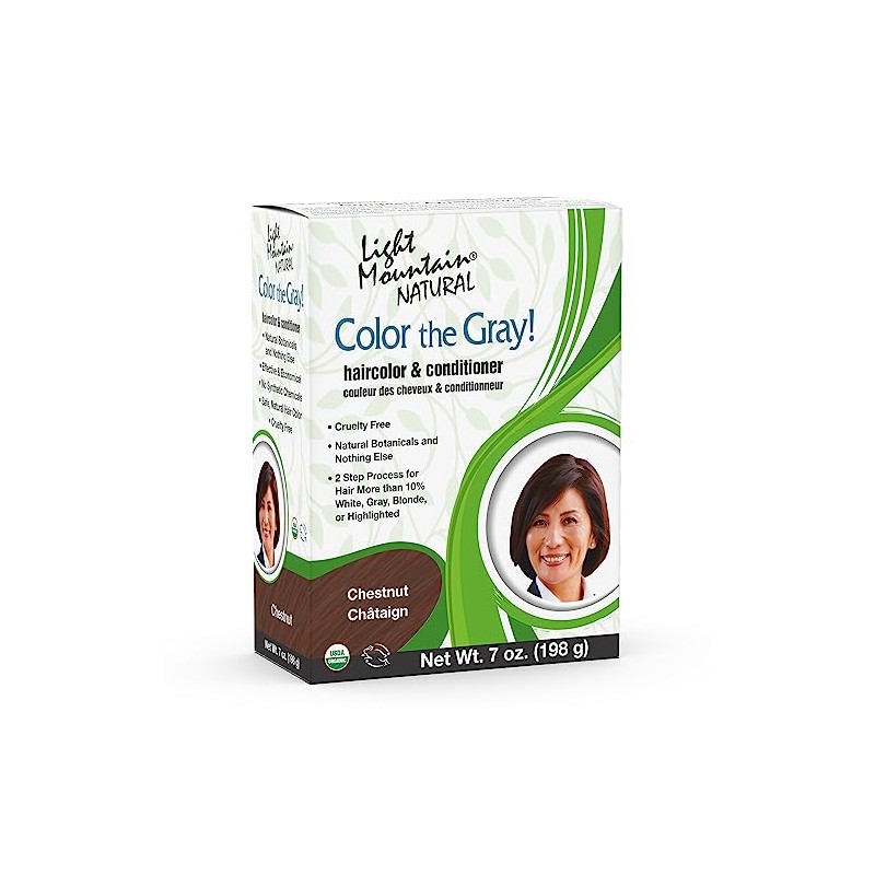 Light Mountain Natural Color The Gray! Hair Color & Conditioner,