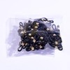 50 Pcs Black Chick Splay Leg Hobble Chicken Leg Bands,