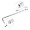 sourcing map 8mm Ball End Hex Key Wrench, L Shaped