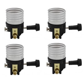 Creative Hobbies 3 Way Socket Replacement for Lamps, Medium Base Interior Only | Pack of 4