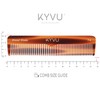 KYVU Handmade Cellulose Acetate Comb T4, 12.9 cm, FINE &