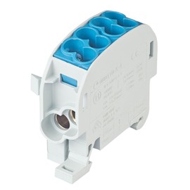 grenda-hammer® VDE main cable branch terminals HLAK in 1 to 5-pin narrow design with only 17.8 mm module width per pole (1-pin, blue)