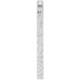 Sealey Paint Measuring Stick, Aluminium, 5:1/5:3 - PA08