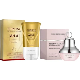 Firming Neck Cream Electric Massage Eye Cream, Reduces Neck Lines, Tighten and Lift Neck Cream with Double Roller Massage, Tightens Skin, Improves Elasticity, Suitable for Women