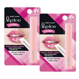 Mentholatum Lip Ice Magic Color Tint Lip Care Strawberry 2gx2 / 멘소래담 립아이스 매직컬러 색조 립케어 스트로베리 2gx2개