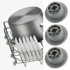 ECSiNG 8pcs Dishwasher Lower Rack Rollers with Axles Replacement Part