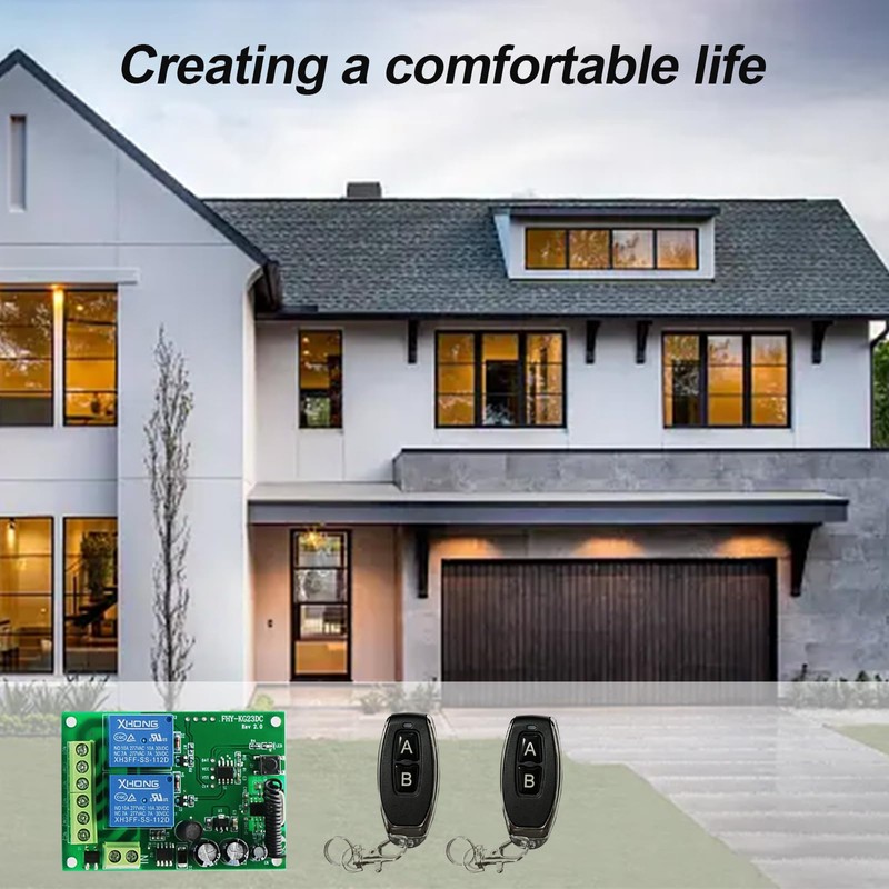 Bkiyougo DC 12V 24V 433mhz Wireless Radio Remote Control Switch
